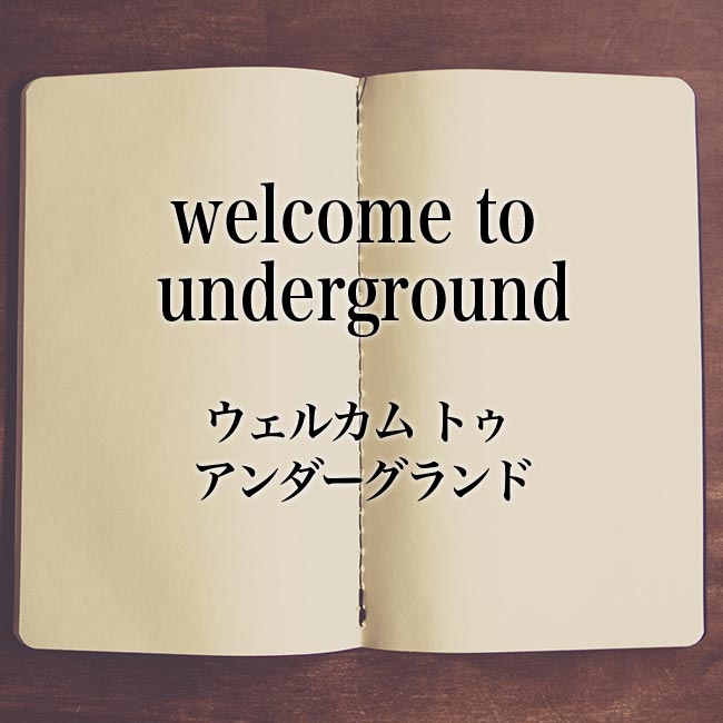 「welcome to underground」とは？・読み方【有名コピペ解説】
